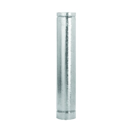 Selkirk Selkirk 4 in. D X 24 in. L Aluminum Round Gas Vent Pipe 184024